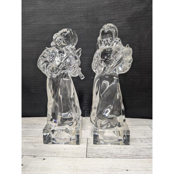 Mikasa Angel Figurines Lead Crystal Herald Collection Made in Germany - Picture 1 of 5
